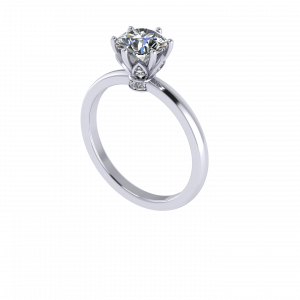 Lily 6 Prong Solitaire Engagement RIng
