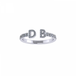 Alphabet Lab-grown Diamond Wedding Ring