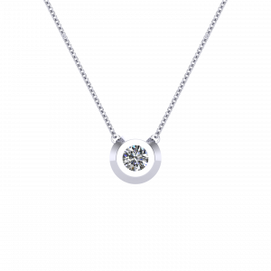 April Birthstone Diamond Necklace