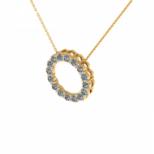 Lab-grown Diamond Circle Gwen Necklace