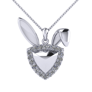 ZCOVA Lotus Rabbit Diamond Necklace