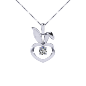ZCOVA Rabbit Sweetheart Diamond Necklace