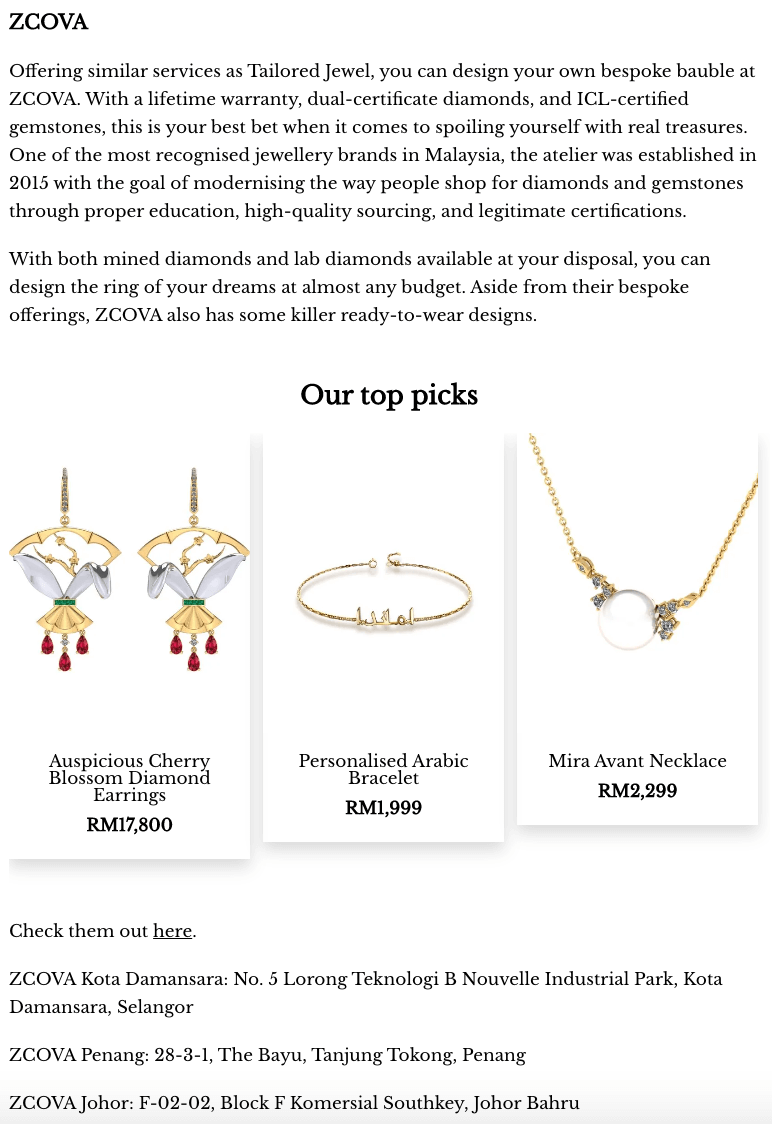 Leading on sale jewellery brands